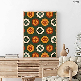 Tranh Tết, Tranh canvas decor ngày Tết