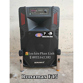 Mua Loa kéo vali RONAMAX- F15 BASS 4 TẤC 2021 hát karaoke âm thanh chuẩn hay (tặng 2 micro ko dây)