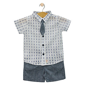 Set Áo Sơ Mi Caro Và Quần Short BabyOne SET0922
