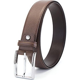 Samsonite / Samsonite Men's Belt Leather Belt Fashion Pin Buckle Business Casual Pants Belt TK2 Brown 120CM