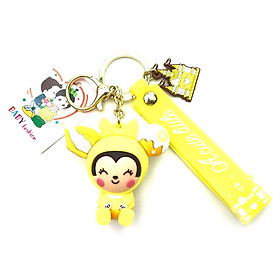Móc Khóa Dây Thú Cute 35 - Màu Vàng