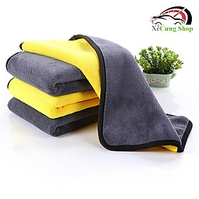 Hình ảnh Khăn Lau Xe Hơi Ô Tô Cao Cấp Gia Dụng Đa Năng Siêu Thấm Microfiber, Không rụng lông