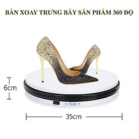 Bàn xoay trưng bày sản phẩm 360 độ đường kính 35cm