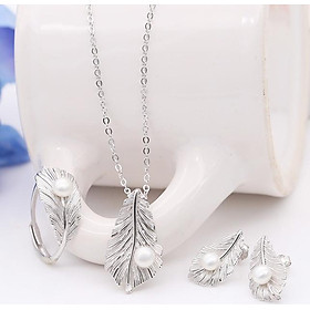 Bộ Trang Sức Ngọc Trai Lông Vũ BNT-610 Bảo Ngọc Jewelry (Freesize)