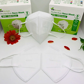 Khẩu trang N95 SHB Pro mask người lớn hộp 20 cái, Khẩu trang KN95 cao cấp 5 lớp kháng khuẩn chuẩn FFP2