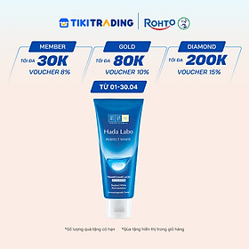 Sữa rửa mặt dưỡng trắng Hada Labo Perfect White Tranexamic Acid Cleanser 80g