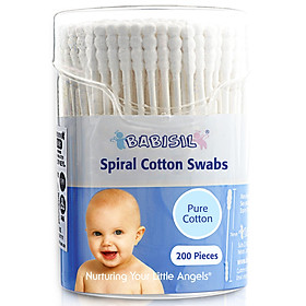 Tăm Bông Trẻ Em Cotton BABISIL (200 Cây)