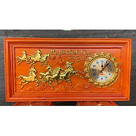 Mua Tranh đồng treo tường trạm khắc mã đáo thành công bằng gỗ hương đỏ kt 41×81×3cm