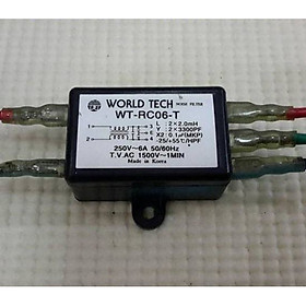  Bộ lọc nhiễu nguồn điện 1P 6A 250VAC World Tech 