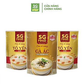 Combo 3 Cháo Bổ Dưỡng SG Food 240g (2 Tổ Yến Cá Hồi, 1 Gà Ác)