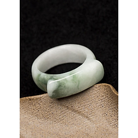 Nhẫn nam cẩm thạch sơn thủy ni 19 mệnh hỏa, mộc - Ngọc Quý Gemstones