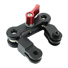 New Rotatable  Arm with Dual Ball Head Camera Holder for Gopro
