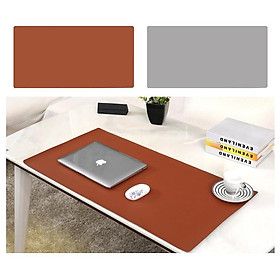 Mua THẢM DA LÓT BÀN LÀM VIỆC  CHỐNG NƯỚC SIZE (40x80cm) MÀU NÂU