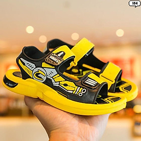 Giày Sandal Bé Trai Siêu Nhân Quai Hậu Dán Tiện Lợi Chất Nhựa Dẻo Cao Cấp Nhiều Màu 184