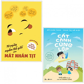 Combo Sách Hay: 10 Ngày Ngắm Thế Giới Của Mắt Nhắm Tịt + Cất Cánh Cùng Lớp 1 (Tặng Bookmark Thiết Kế Aha)