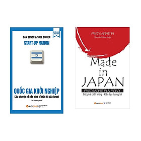 Hình ảnh Combo Sách Kinh Doanh: Quốc Gia Khởi Nghiệp (Tái Bản 2018) + Made In Japan (Tái Bản 2018)