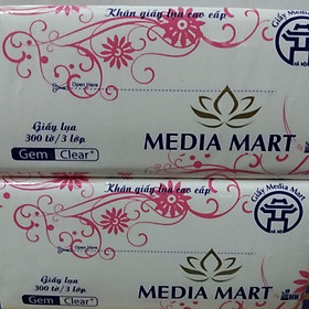 Mua Giấy rút lụa MEDIA MART 300 tờ 3 lơp