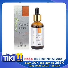 Tinh Chất Serum Làm Mờ Vết Thâm Dưỡng Trắng Sáng Da Ecotop Vitamin C 50ml