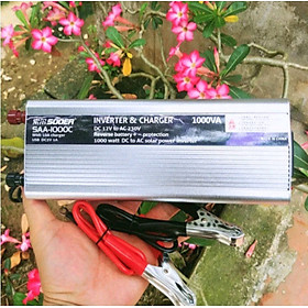 BỘ CHUYỂN ĐỔI TỪ 12V LÊN ĐIỆN 220V CÔNG XUẤT CHUẨN 1000W KIÊM SẠC BÌNH ẮC QUY LUÔN 