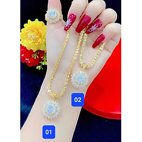 Dây chuyền nữ mạ vàng or bạch kim kiểu dáng đơn giản thanh lịch quý phái