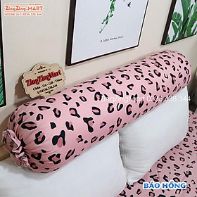 Mua Vỏ Gối Ôm Mẫu Da Báo Hồng / Vỏ gối 35x105cm có dây rút 2 đầu (Chát gửi mẫu cho shop để lựa thêm nha)