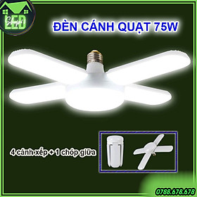 Mua Bóng đèn LED cánh quạt 4 cánh +1 (công suất 75W chuẩn đuôi E27 ánh sáng trắng siêu sáng - phù hợp với mọi không gian nội ngoại thất)