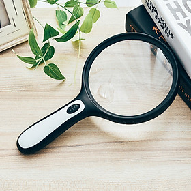 Kính lúp phóng đại 10 lần đọc sách báo cho người già (Tặng bộ 6 con bướm dạ quang phát sáng)