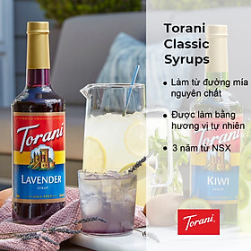 Sirô Hương Hoa Oải Hương Torani Classic Lavender Syrup 750ml Mỹ