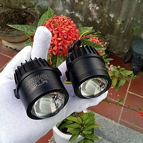 Mẫu V9 Bi Cầu Kính Mắt 2.0 Inch Siêu Sáng 12v-80v Cho OTO Và Xe Máy: Cắt Sáng Chống Chói Cực Mạnh