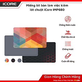 Mua Miếng lót bàn làm việc kiêm lót chuột iCore IMP680 - Hàng chính hãng