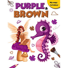 My Copy To Colour: Purple & Brown