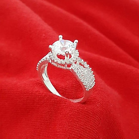 Nhẫn nữ bạc ổ cao phong cách Hàn Quốc bạc thật không xi mạ trang sức Bạc Quang Thản - QTNU18