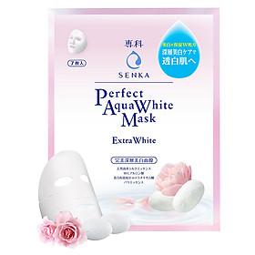 Mặt Nạ Dưỡng Trắng Da Senka Perfect Aqua White Mask Extra White (25ml) - 14993