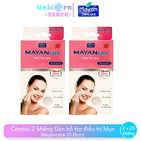 Combo 2 Miếng Dán hỗ trợ điều trị Mụn Mayancare 20 Miếng (0.8cm)