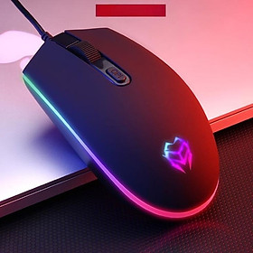 Mua Chuột led cho máy tính Chuột có dây giá Tốt  đèn RGB 1600 DPI Đen  hoạ tiết bắt mắt Dây Dài 1m4 Thiết Kế Ôm Tay Thuận Cả 2 Tay Văn Phòng USB Cho Máy Tính Laptop Tivi - Hàng Nhập Khẩu