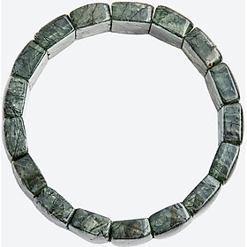 Vòng tay thạch anh tóc xanh bản vuông Ngọc Quý Gemstones