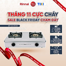 Mua Bếp gas dương Rinnai RV-365(SW)N mặt bếp inox và kiềng bếp men - Hàng chính hãng.