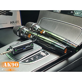 Mua Combo 2 Micro Karaoke Không Dây MTMAX AK90 Cao Cấp Kèm Pin