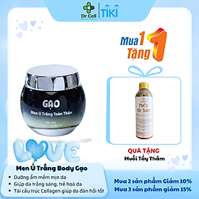 Men Ủ Trắng Da Body Gạo, giúp da trắng hồng, làm mờ các vết thâm sạm trên da - Hàng Chính Hãng