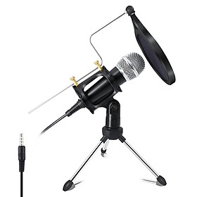 Ghi âm Micro tụ điện thoại di động Micrô 3,5 mm Micrô cho máy tính PC Karaoke mic cho iphone Android