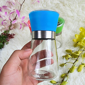 Mua Lọ xay tiêu cầm tay siêu nhanh chỉnh được xay lớn hoặc nhuyễn bằng thủy tinh dày dặn/ Hủ đựng tiêu  xay muối có nắp đậy