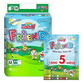 Tã Quần Goo.n Friend Gói Cực Đại M58 (58 Miếng) - Tặng Thêm 5 Miếng