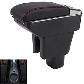 Hộp tỳ tay ô tô,xe hơi cao cấp dùng cho xe Honda Brio và Honda BR-V tích hợp 7 cổng USB DUSB-BRO