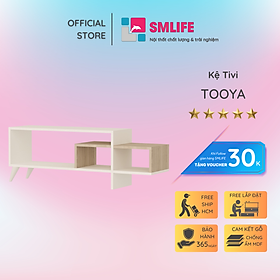 Mua Kệ tivi gỗ hiện đại SMLIFE Tooya  | Gỗ MDF dày 17mm chống ẩm | D120xR30xC42cm