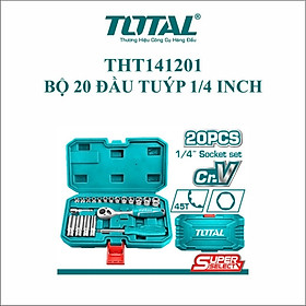 Mua Bộ 20 đầu tuýp  1/4 inch total THT141201
