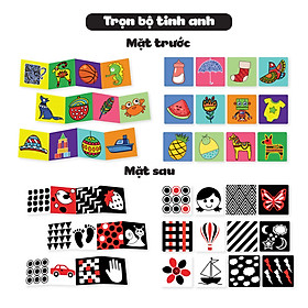Bộ Thẻ Ziczac và Flashcards Kích Thích Thị Giác Cho Trẻ Sơ Sinh - Lalala Baby - Trọn bộ tinh anh