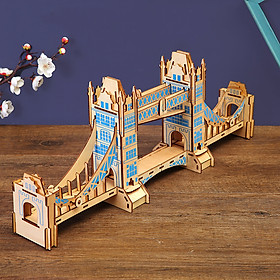 Đồ chơi lắp ráp gỗ 3D Mô hình Tower Bridge Laser