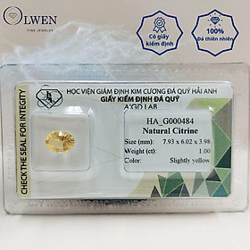 Viên đá thạch anh vàng ( citrine ) thiên nhiên  HA_G000484