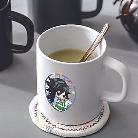 Cốc ly sứ trắng IN HÌNH Kimetsu No Yaiba - Thanh Gươm Diệt Quỷ anime ver em bé