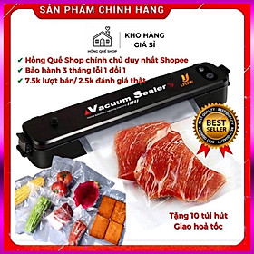 Máy Hút Chân Không Thực Phẩm Kèm Hàn Miệng Túi Vacuum Sealer ( tặng 10 túi hút )